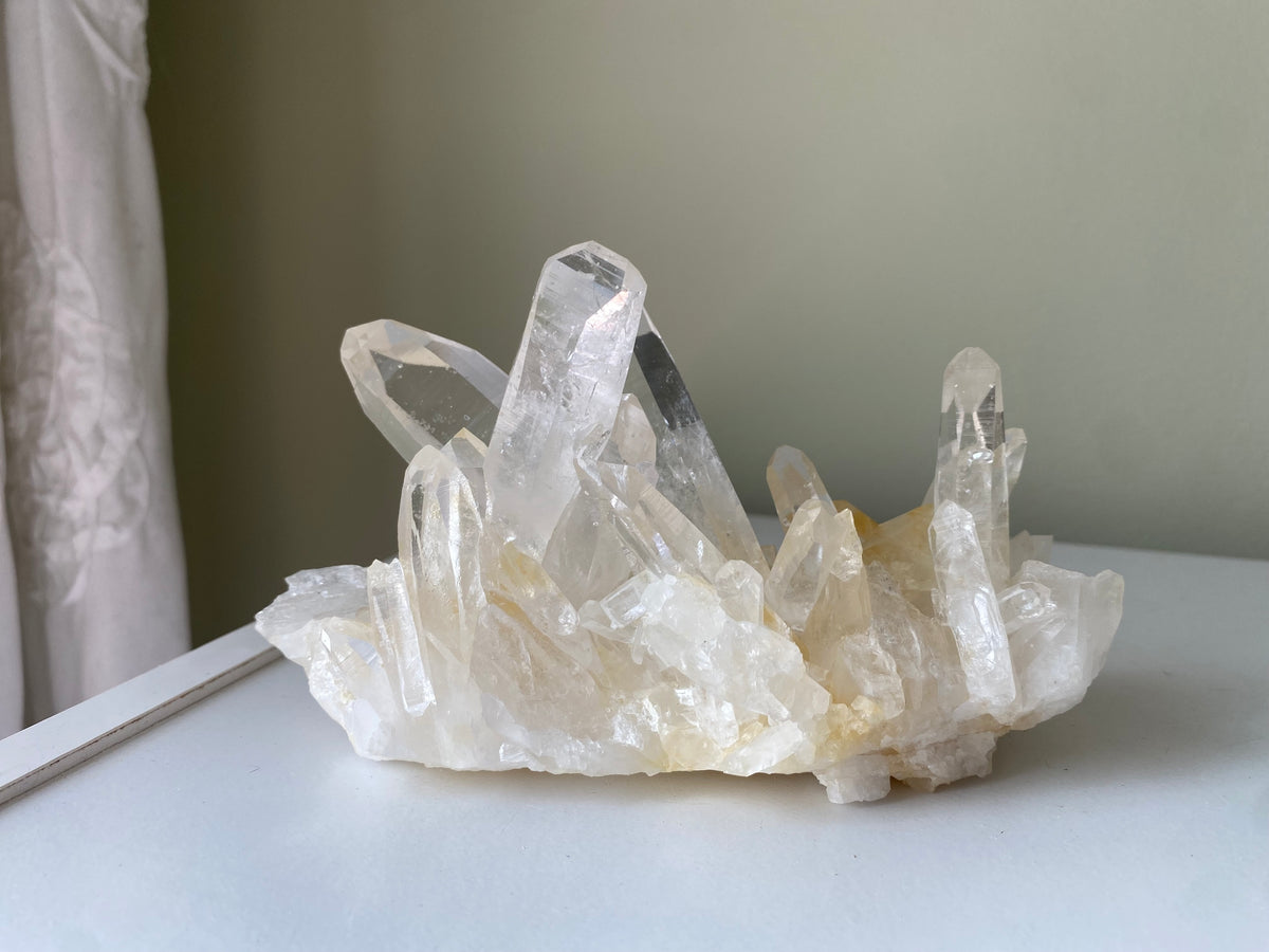 Colombian Golden Lemurian Quartz Cluster