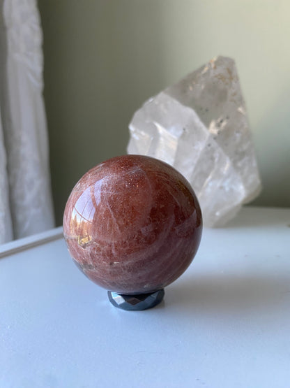Tanzanian Sunstone/Moonstone Sphere