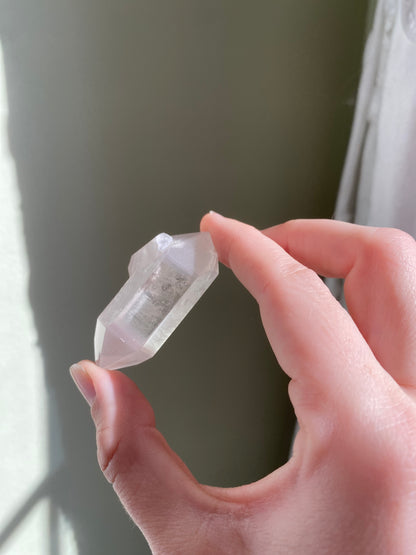Double Terminated Pink Lithium Quartz