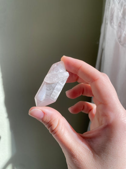 Double Terminated Pink Lithium Quartz