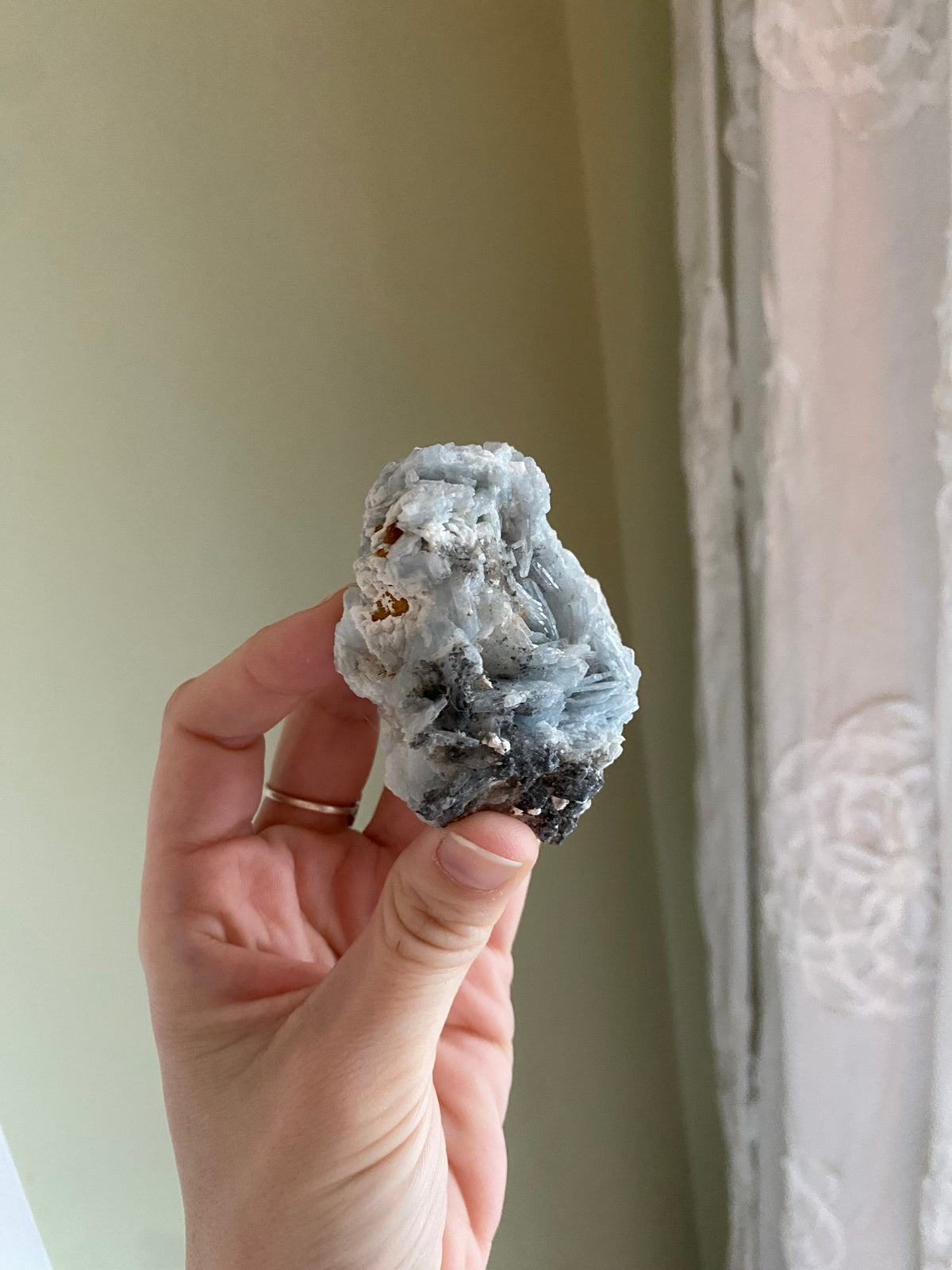 Blue Barite Specimen