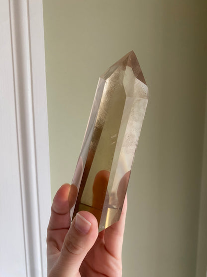 Natural Phantom Citrine Tower