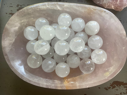 Mini Brazilian Clear Quartz Sphere - Cleansing