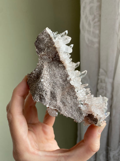 Pink Lemurian Quartz Cluster