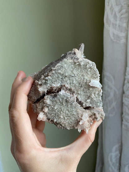 Pink Lemurian Quartz Cluster
