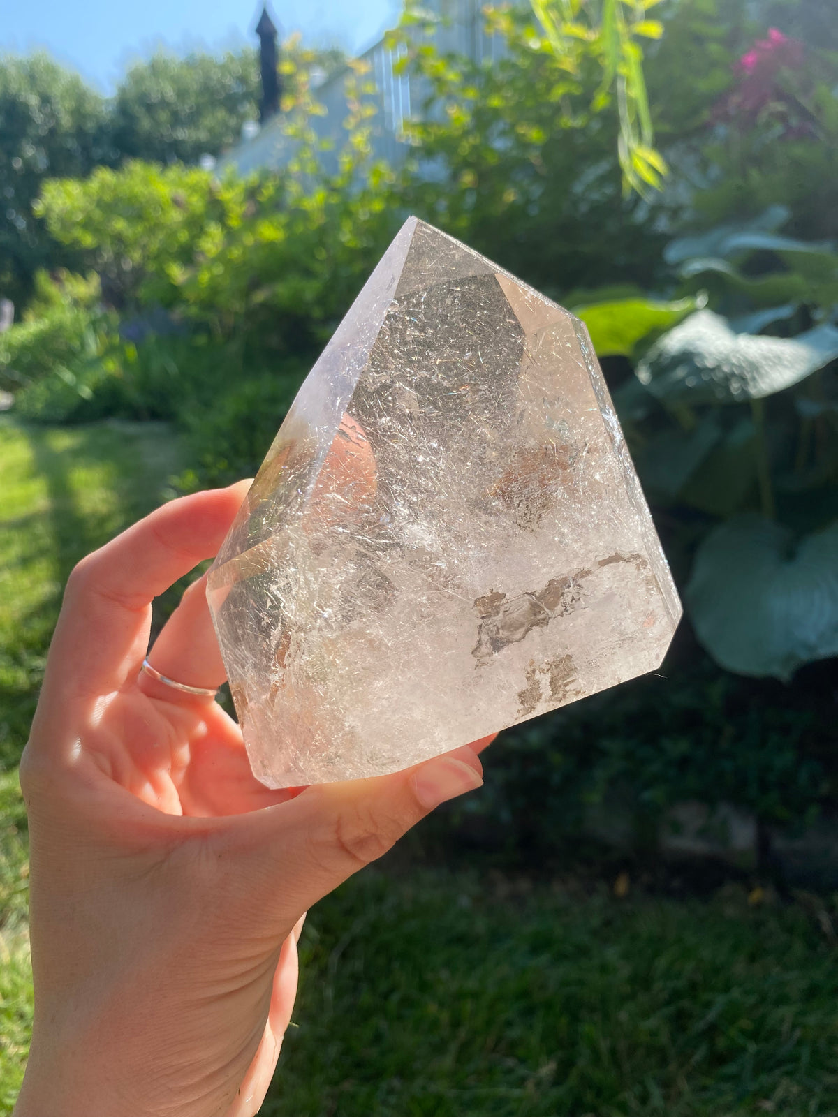 Silver Rutilated Quartz Freeform/Tower