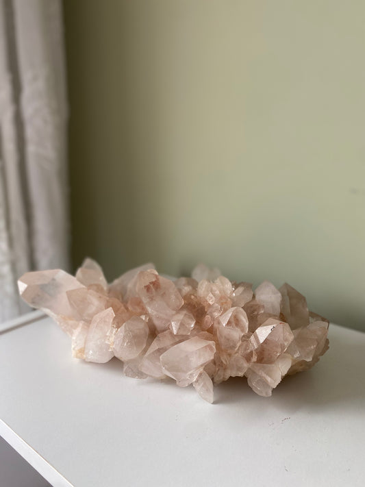 XL Pink Himalayan Samadhi Quartz Cluster