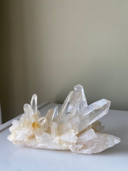Colombian Golden Lemurian Quartz Cluster