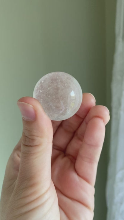 Mini Brazilian Clear Quartz Sphere - Cleansing